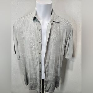 Moda Campia Moda Hawaiian button down shirt large